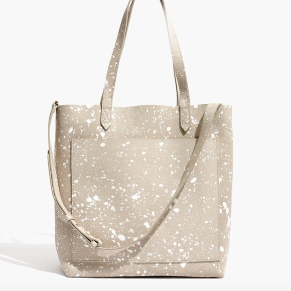 Madewell Medium Transport - Splatter Paint Edition Leather Tote - Picture 1 of 16